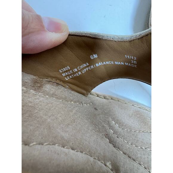 Clark’s Artisan Women’s Tan Leather Sandals Sz 6 M Thong Boho Slip On 63805 - Picture 4 of 6